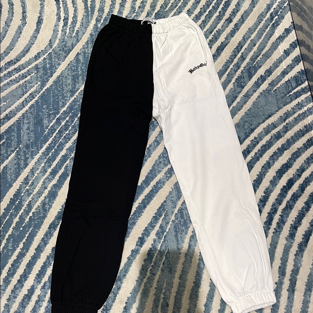 Black and White Sweatpants